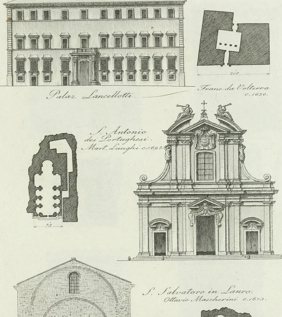 An illustration from Itinerario figurato degli edifizi più rimarchevoli di Roma, 1835, leaf 150
