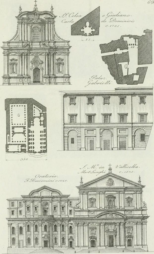 An illustration from Itinerario figurato degli edifizi più rimarchevoli di Roma, 1835, leaf 154