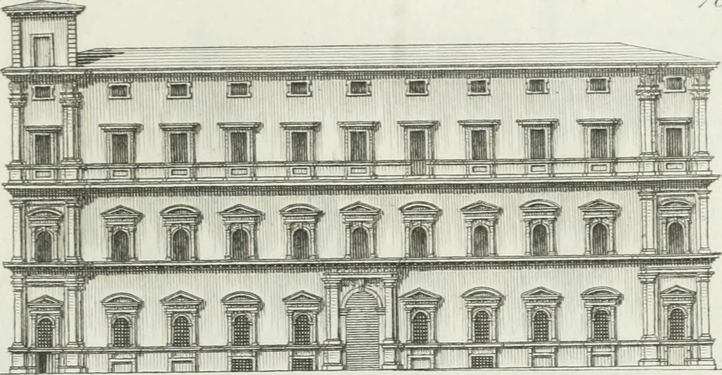 An illustration from Itinerario figurato degli edifizi più rimarchevoli di Roma, 1835, leaf 156