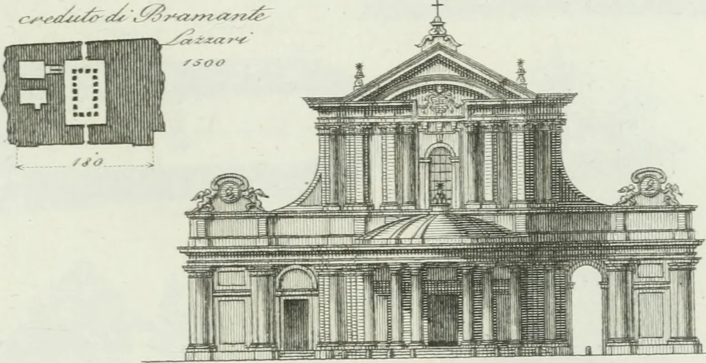 An illustration from Itinerario figurato degli edifizi più rimarchevoli di Roma, 1835, leaf 156