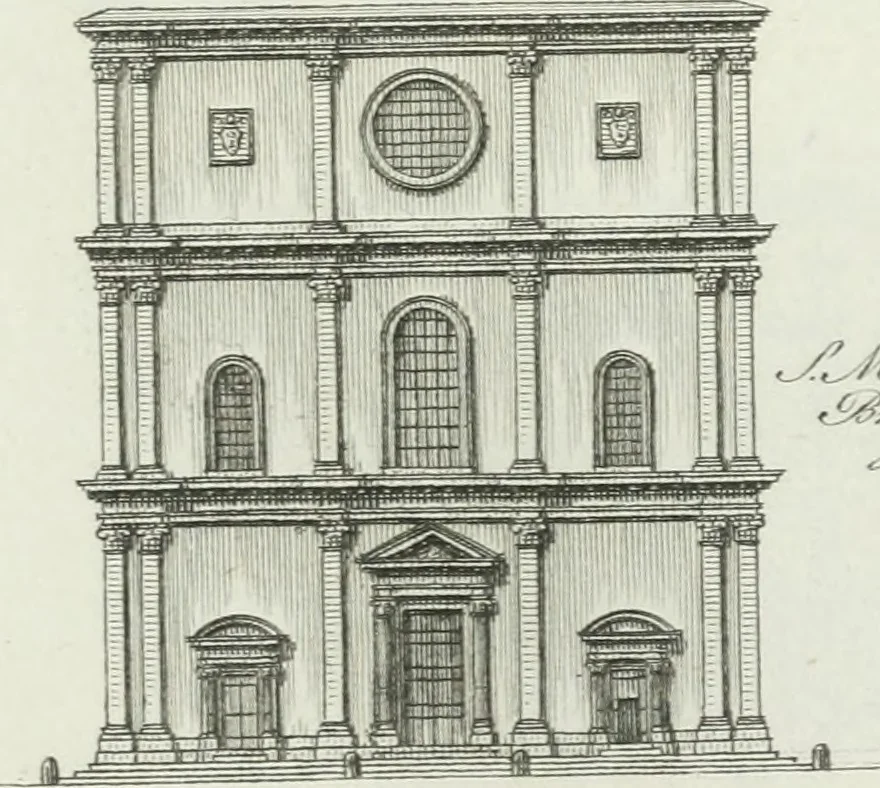 An illustration from Itinerario figurato degli edifizi più rimarchevoli di Roma, 1835, leaf 156