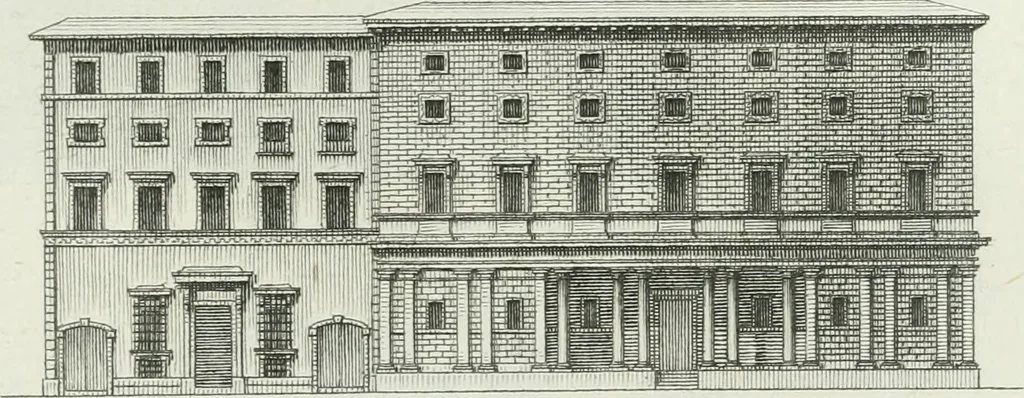 An illustration from Itinerario figurato degli edifizi più rimarchevoli di Roma, 1835, leaf 160