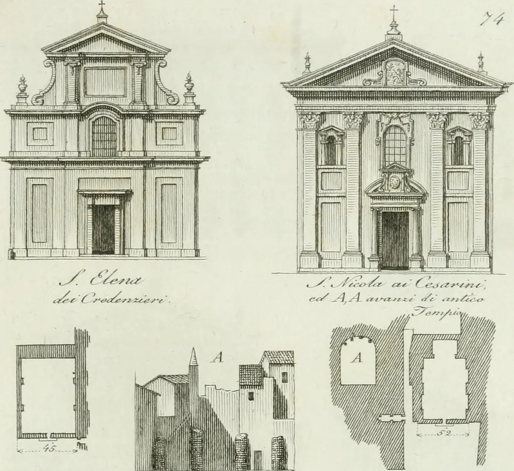 An illustration from Itinerario figurato degli edifizi più rimarchevoli di Roma, 1835, leaf 164