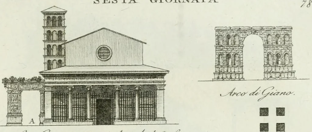 An illustration from Itinerario figurato degli edifizi più rimarchevoli di Roma, 1835, leaf 172