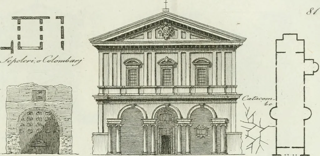 An illustration from Itinerario figurato degli edifizi più rimarchevoli di Roma, 1835, leaf 178