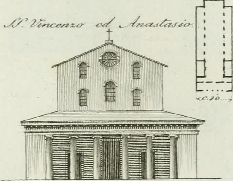 An illustration from Itinerario figurato degli edifizi più rimarchevoli di Roma, 1835, leaf 180