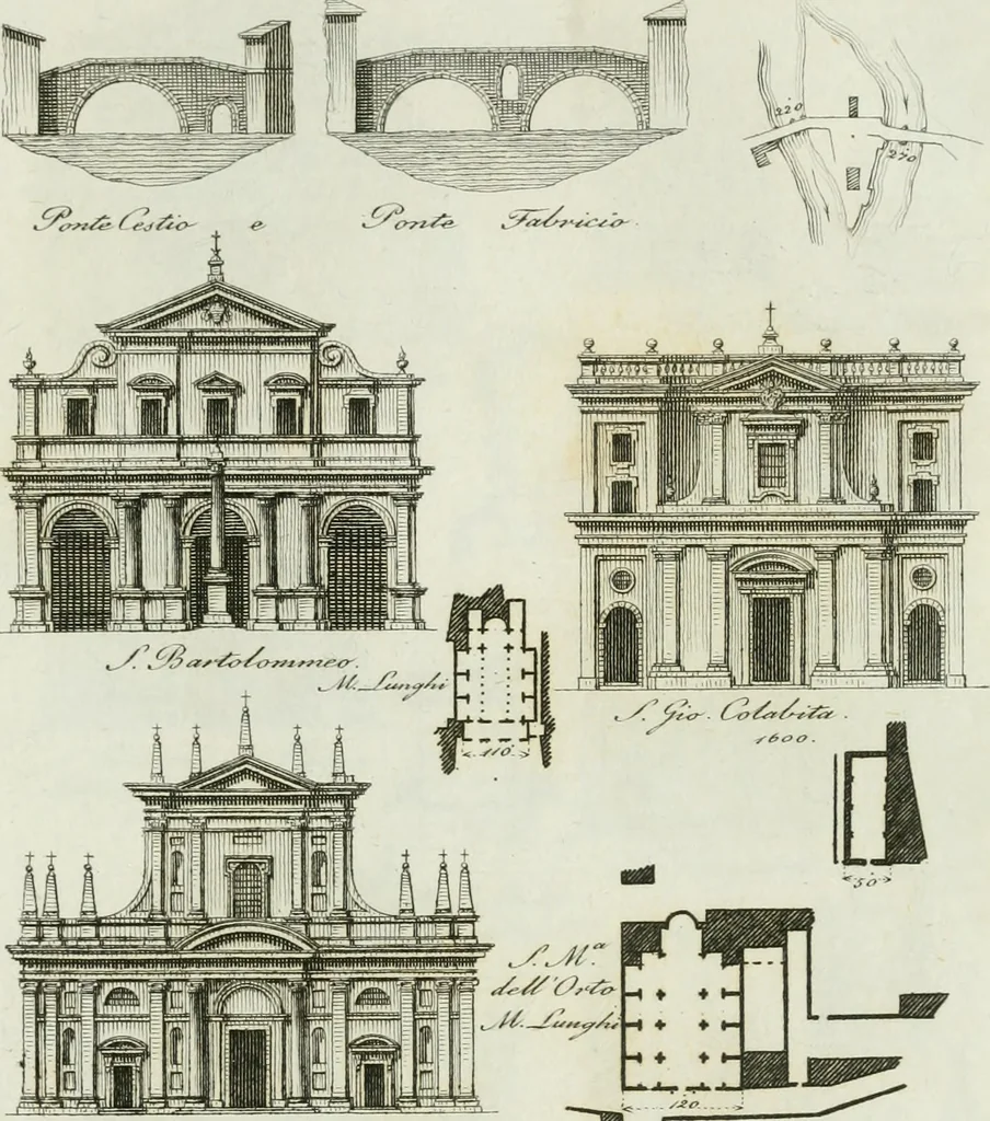 An illustration from Itinerario figurato degli edifizi più rimarchevoli di Roma, 1835, leaf 186