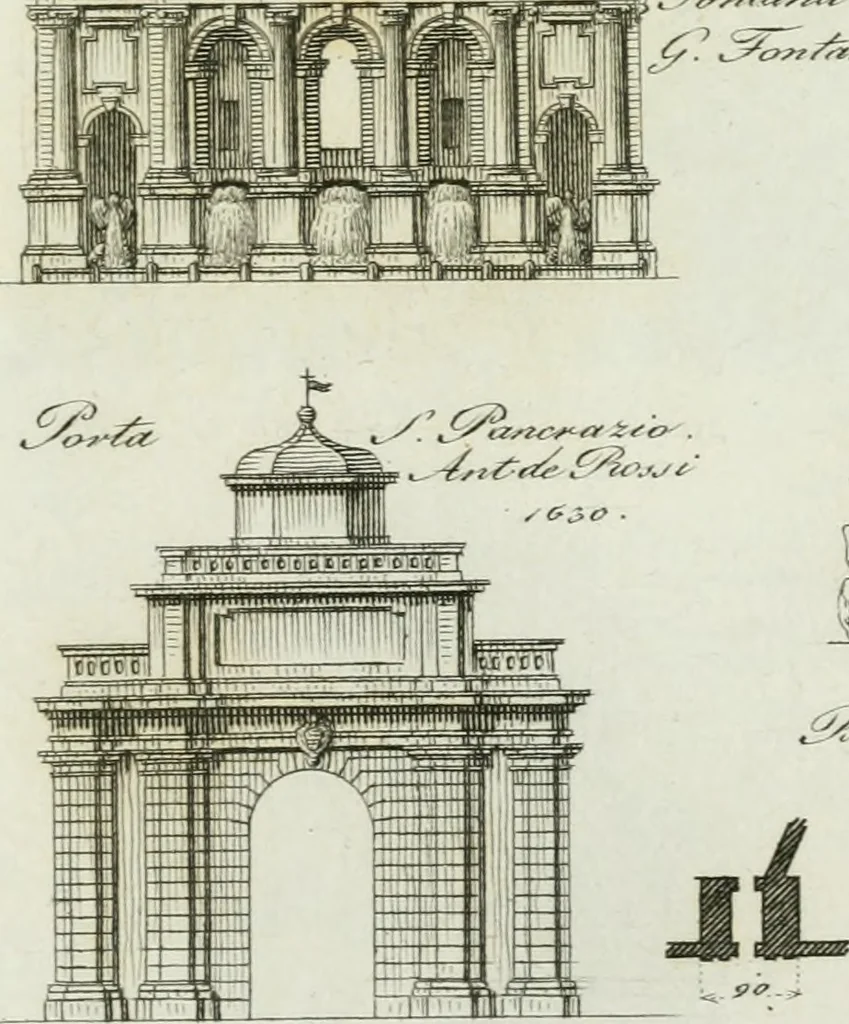 An illustration from Itinerario figurato degli edifizi più rimarchevoli di Roma, 1835, leaf 190