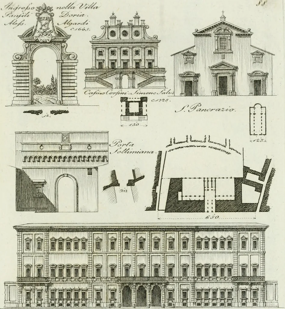 An illustration from Itinerario figurato degli edifizi più rimarchevoli di Roma, 1835, leaf 192