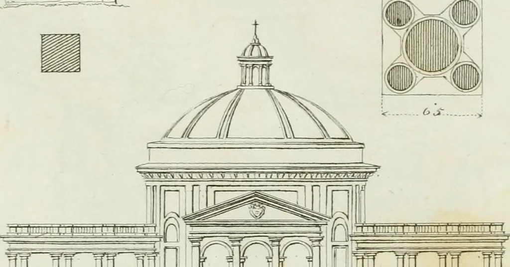An illustration from Itinerario figurato degli edifizi più rimarchevoli di Roma, 1835, leaf 214