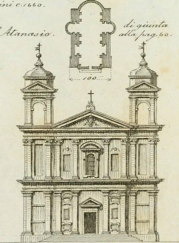 An illustration from Itinerario figurato degli edifizi più rimarchevoli di Roma, 1835, leaf 214