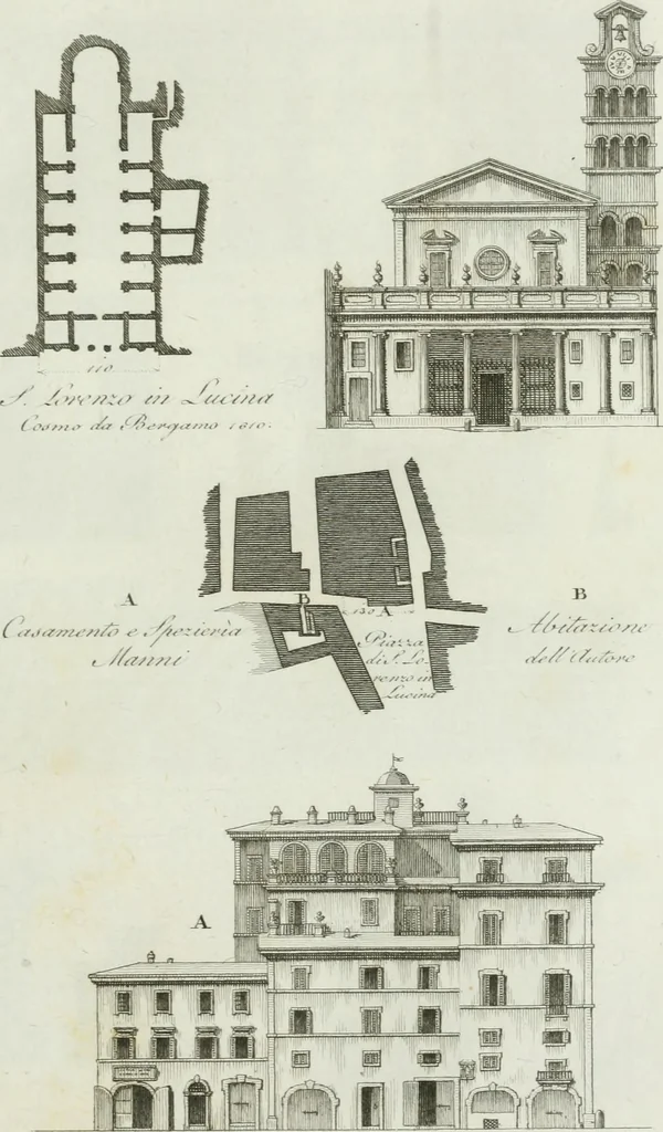 An illustration from Itinerario figurato degli edifizi più rimarchevoli di Roma, 1835, leaf 28