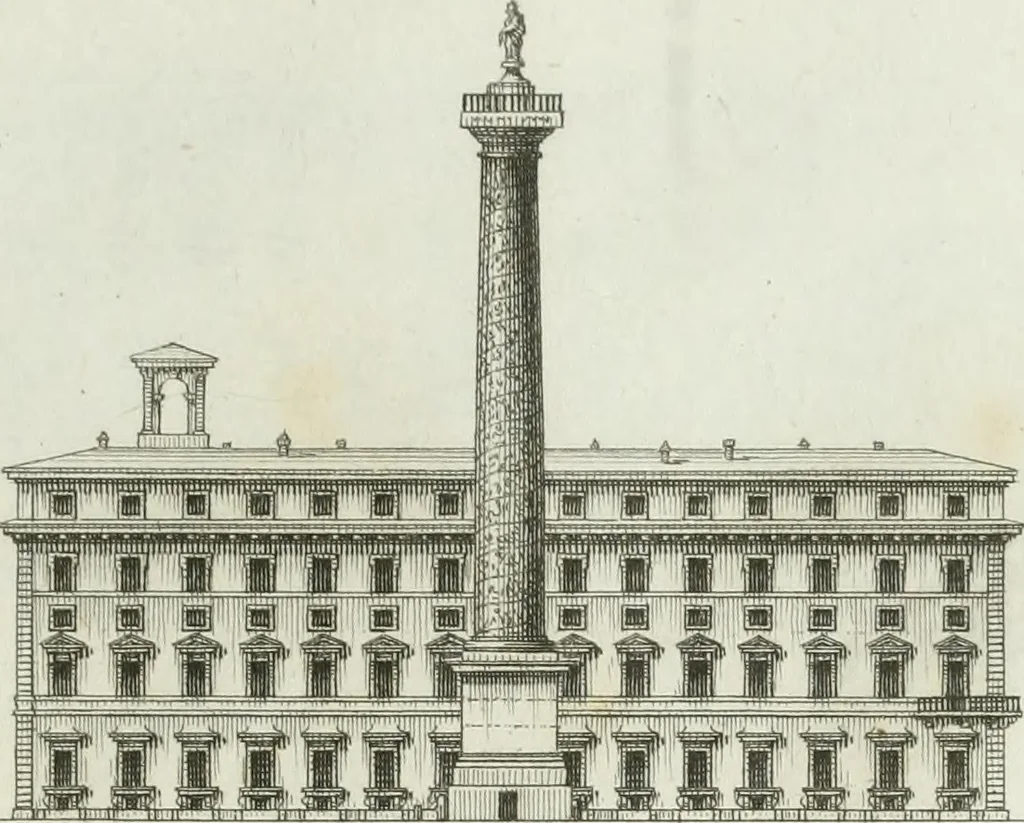 An illustration from Itinerario figurato degli edifizi più rimarchevoli di Roma, 1835, leaf 34