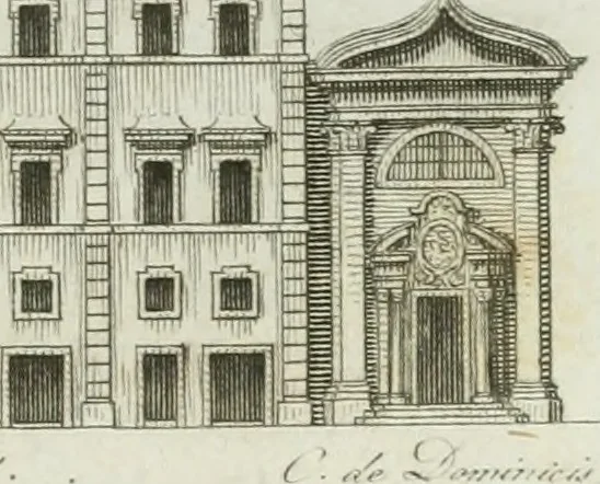 An illustration from Itinerario figurato degli edifizi più rimarchevoli di Roma, 1835, leaf 36