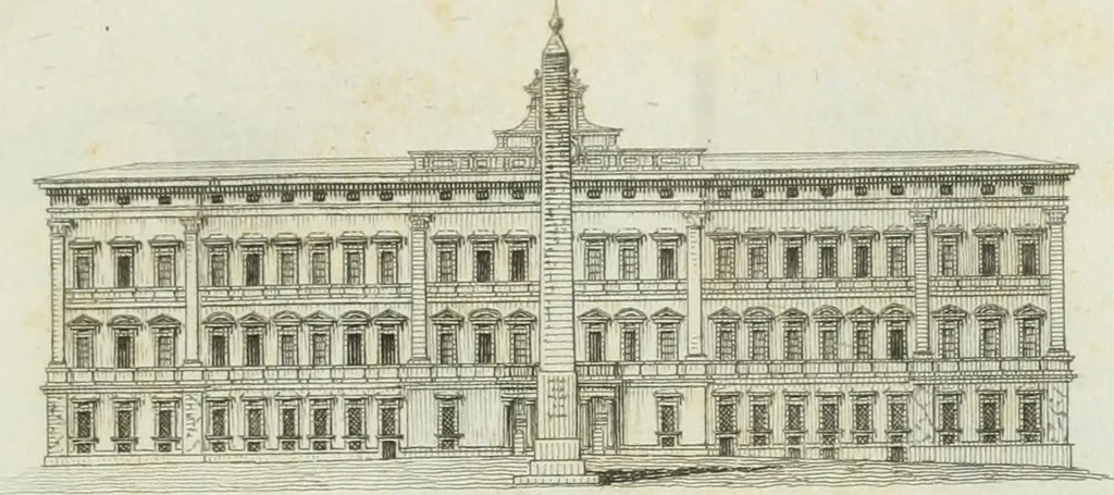 An illustration from Itinerario figurato degli edifizi più rimarchevoli di Roma, 1835, leaf 38