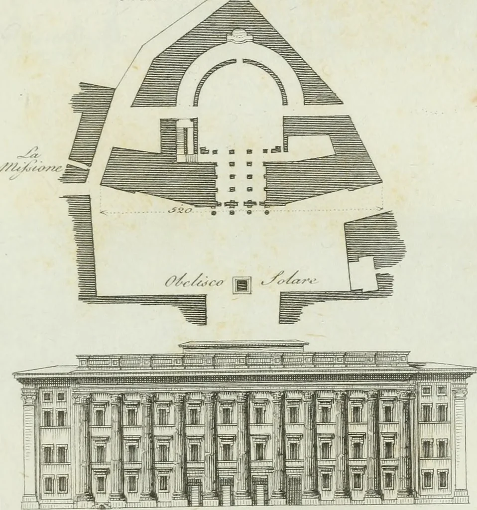 An illustration from Itinerario figurato degli edifizi più rimarchevoli di Roma, 1835, leaf 38