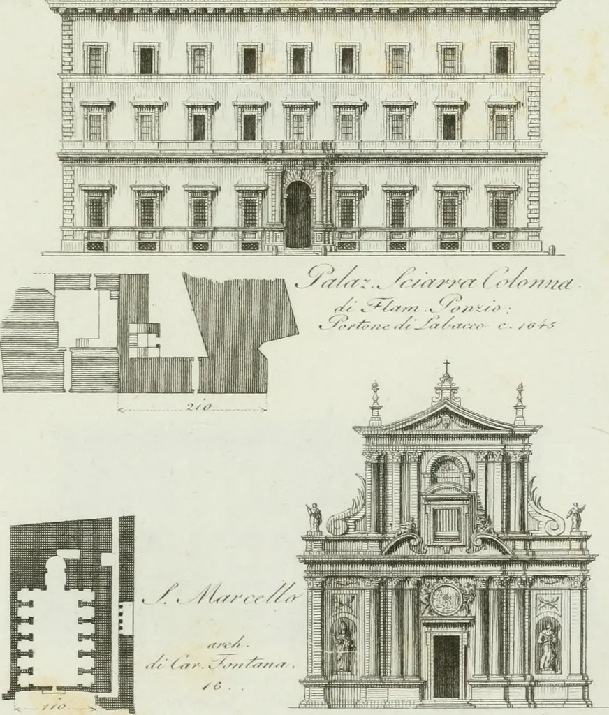 An illustration from Itinerario figurato degli edifizi più rimarchevoli di Roma, 1835, leaf 42