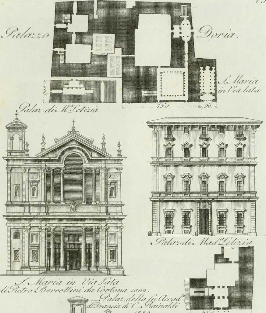 An illustration from Itinerario figurato degli edifizi più rimarchevoli di Roma, 1835, leaf 46