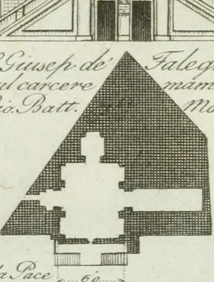 An illustration from Itinerario figurato degli edifizi più rimarchevoli di Roma, 1835, leaf 58
