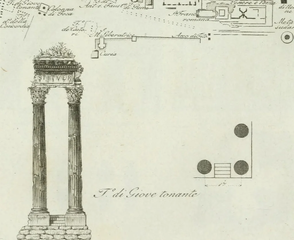 An illustration from Itinerario figurato degli edifizi più rimarchevoli di Roma, 1835, leaf 58