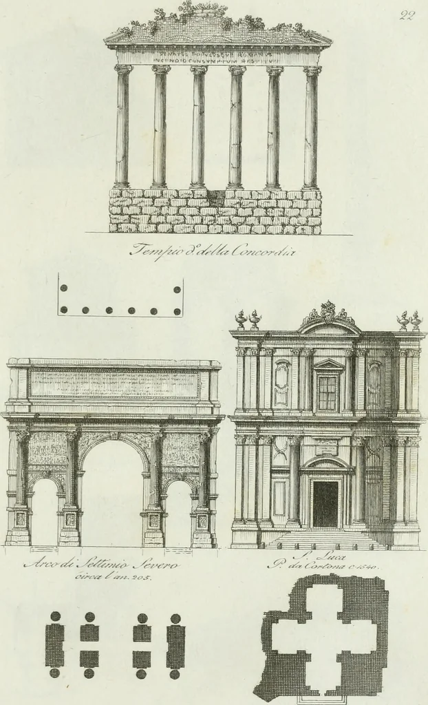 An illustration from Itinerario figurato degli edifizi più rimarchevoli di Roma, 1835, leaf 60