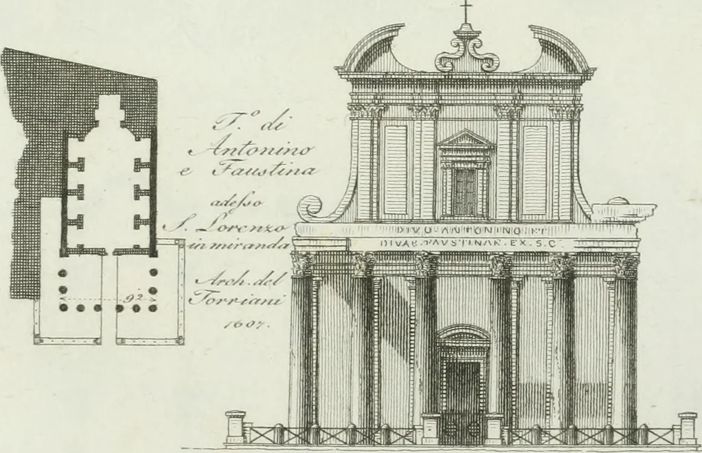 An illustration from Itinerario figurato degli edifizi più rimarchevoli di Roma, 1835, leaf 64