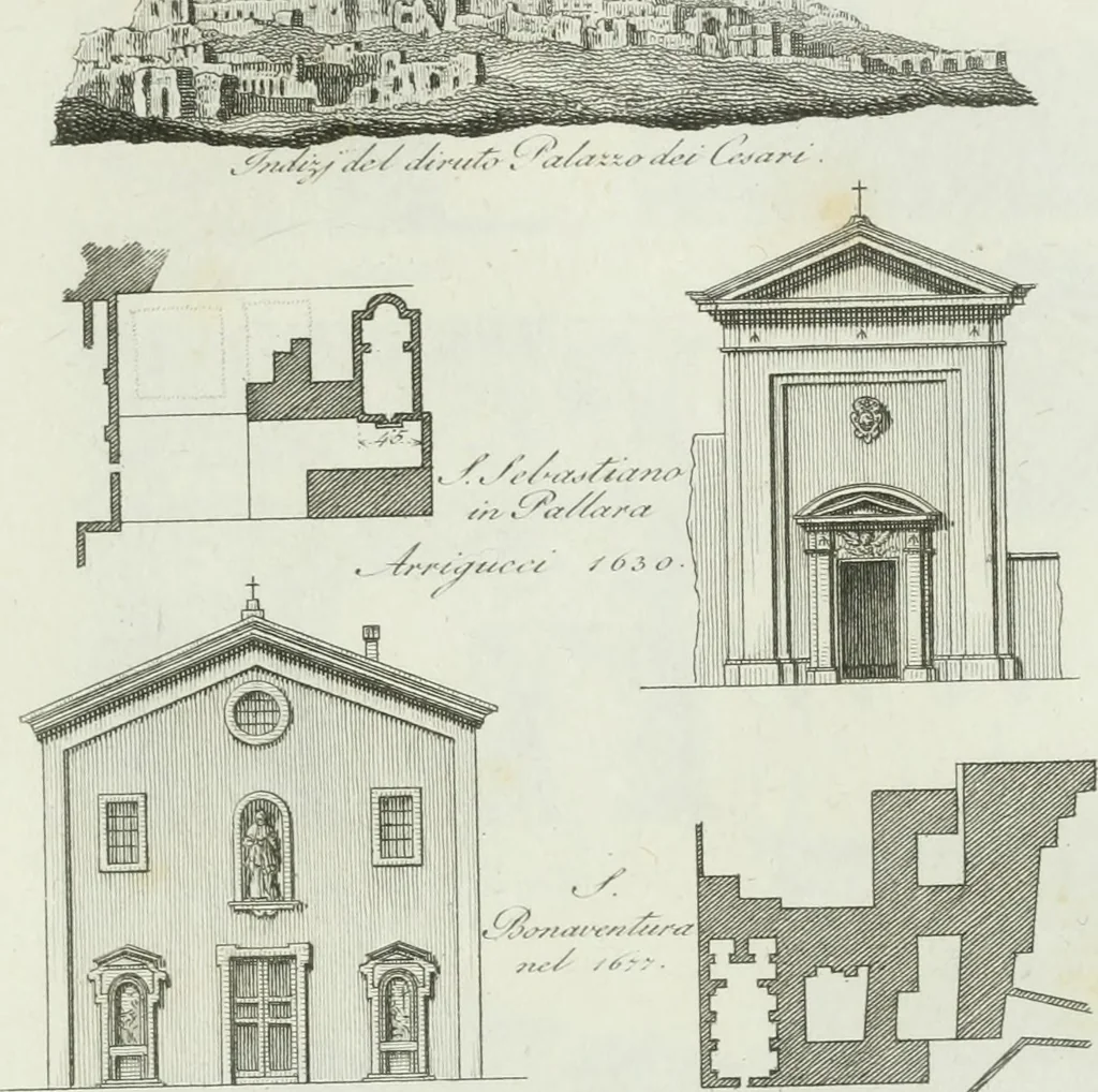 An illustration from Itinerario figurato degli edifizi più rimarchevoli di Roma, 1835, leaf 70