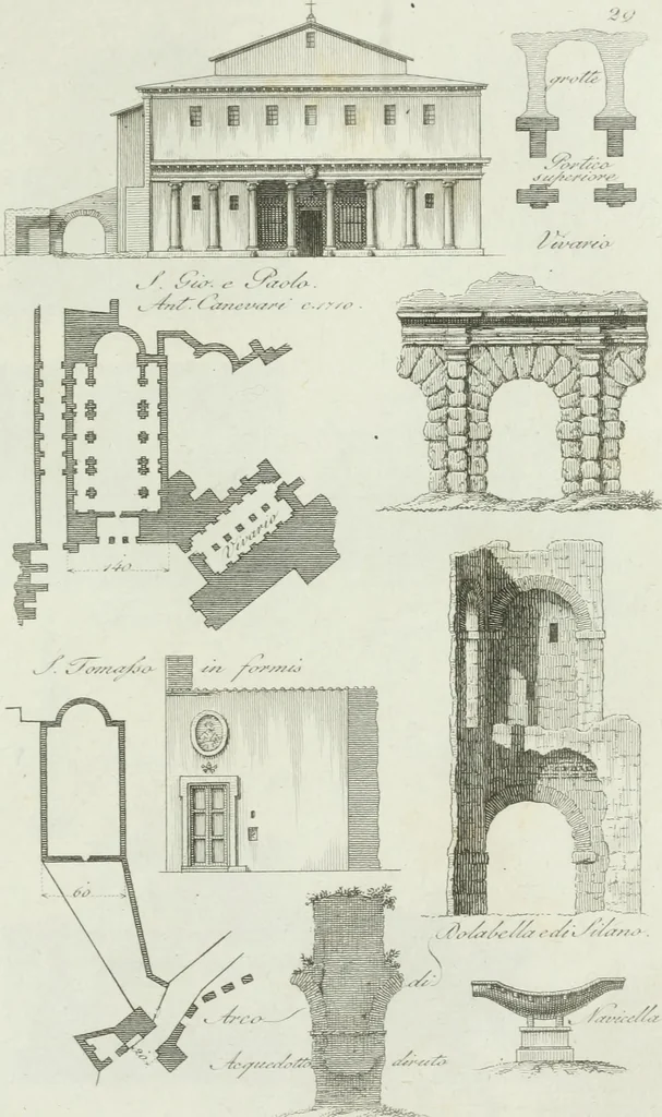 An illustration from Itinerario figurato degli edifizi più rimarchevoli di Roma, 1835, leaf 74
