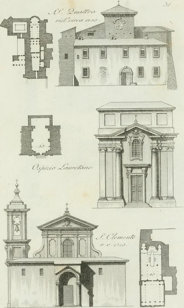 An illustration from Itinerario figurato degli edifizi più rimarchevoli di Roma, 1835, leaf 78