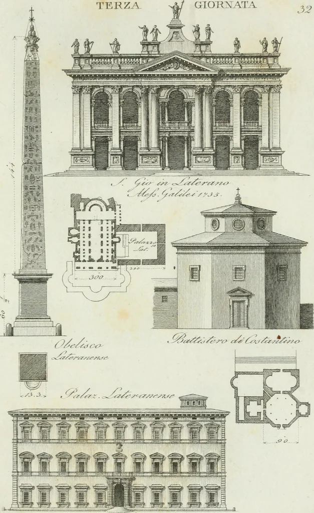 An illustration from Itinerario figurato degli edifizi più rimarchevoli di Roma, 1835, leaf 80