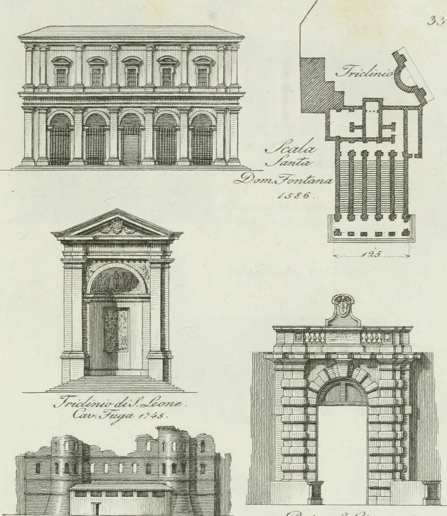 An illustration from Itinerario figurato degli edifizi più rimarchevoli di Roma, 1835, leaf 82