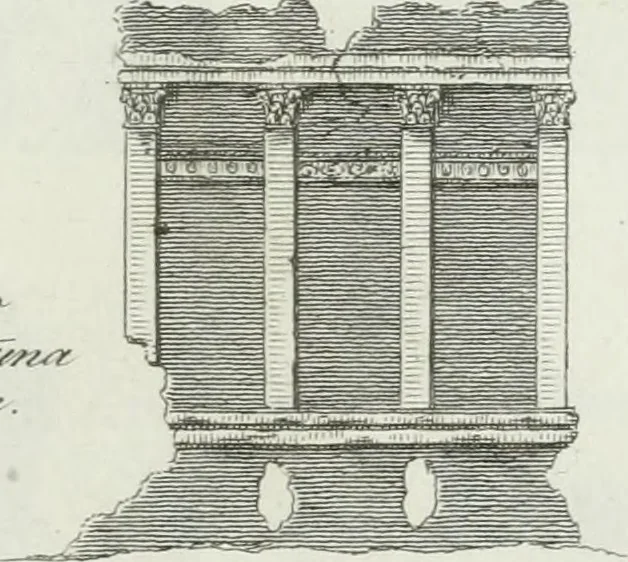 An illustration from Itinerario figurato degli edifizi più rimarchevoli di Roma, 1835, leaf 82