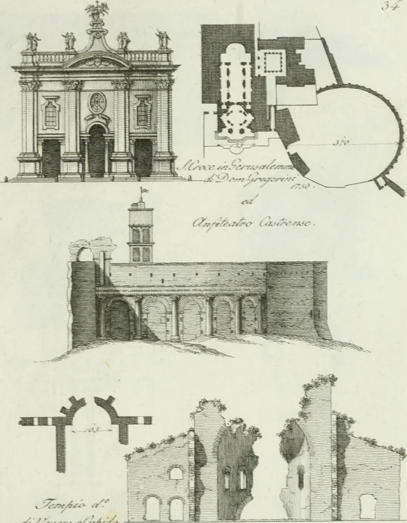 An illustration from Itinerario figurato degli edifizi più rimarchevoli di Roma, 1835, leaf 84