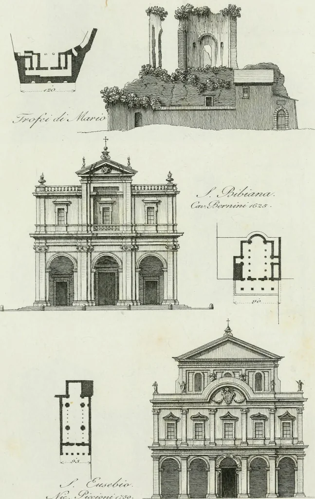 An illustration from Itinerario figurato degli edifizi più rimarchevoli di Roma, 1835, leaf 88