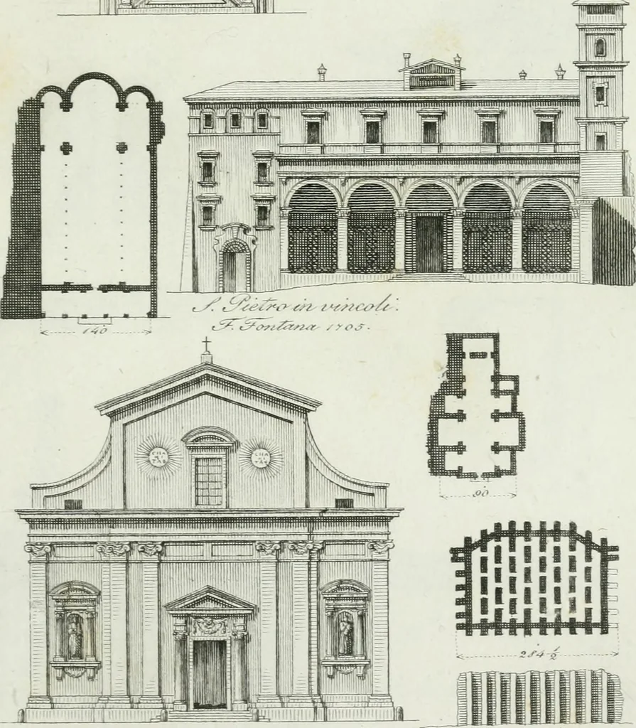 An illustration from Itinerario figurato degli edifizi più rimarchevoli di Roma, 1835, leaf 96