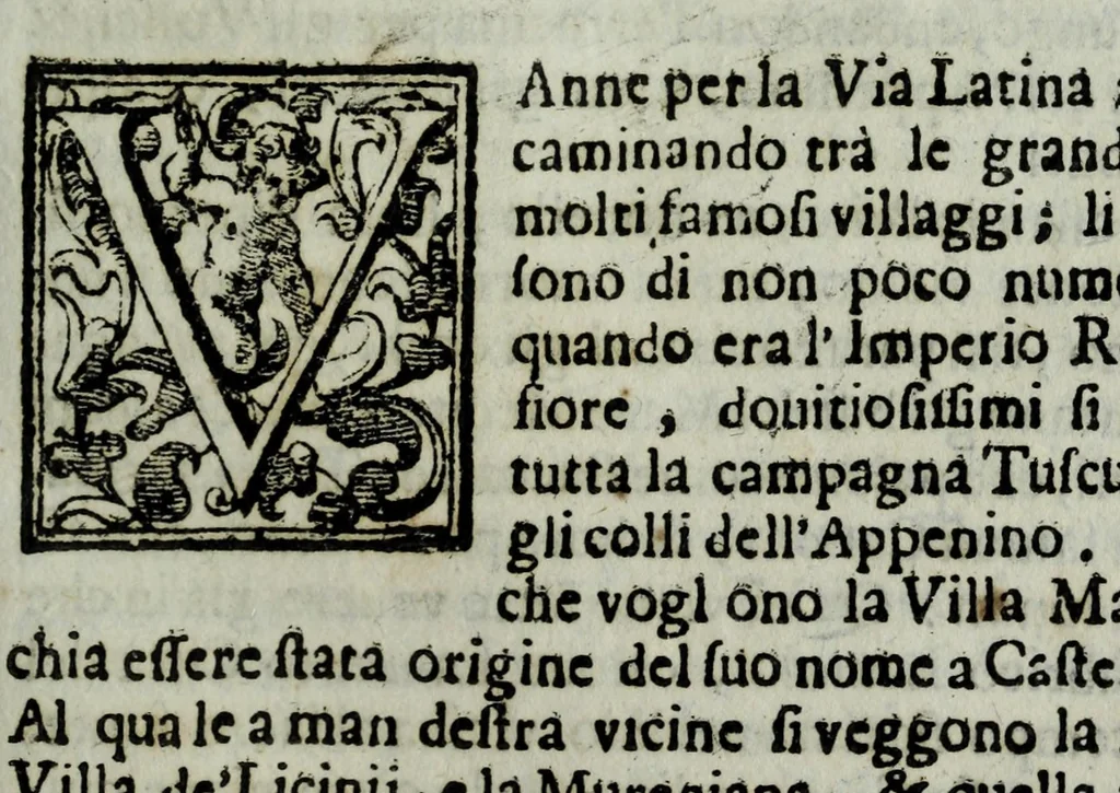 An illustration from Itinerario, ouero, Noua descrittione de' viaggi principali d'Italia : nella quale si ha piena notitia di tutte le cose più notabili, & degne d'esser vedute, 1688, leaf 433
