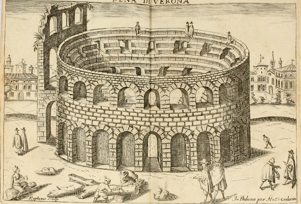 An illustration from Itinerario, o vero noua descrittione de' viaggi principali d'Italia, nella quale si hà piena notitia di tutte le cose più notabili, & degne d'ester vedute, 1669, leaf 155