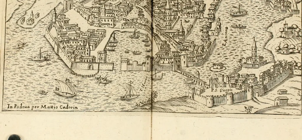 An illustration from Itinerario, o vero noua descrittione de' viaggi principali d'Italia, nella quale si hà piena notitia di tutte le cose più notabili, & degne d'ester vedute, 1669, leaf 287