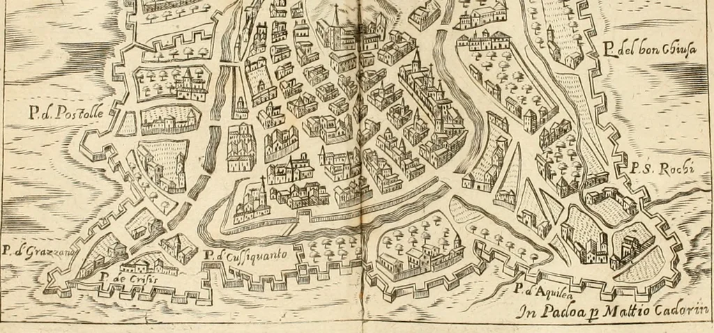 An illustration from Itinerario, o vero noua descrittione de' viaggi principali d'Italia, nella quale si hà piena notitia di tutte le cose più notabili, & degne d'ester vedute, 1669, leaf 363