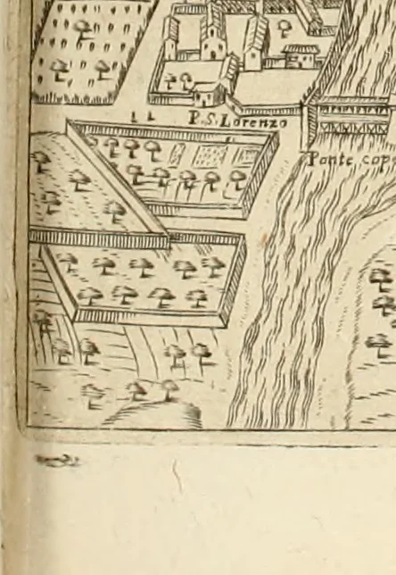 An illustration from Itinerario, o vero noua descrittione de' viaggi principali d'Italia, nella quale si hà piena notitia di tutte le cose più notabili, & degne d'ester vedute, 1669, leaf 37