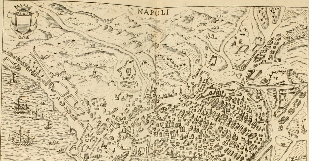 An illustration from Itinerario, o vero noua descrittione de' viaggi principali d'Italia, nella quale si hà piena notitia di tutte le cose più notabili, & degne d'ester vedute, 1669, leaf 543