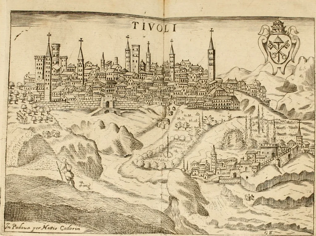 An illustration from Itinerario, o vero noua descrittione de' viaggi principali d'Italia, nella quale si hà piena notitia di tutte le cose più notabili, & degne d'ester vedute, 1669, leaf 610