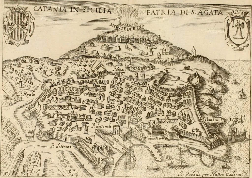 An illustration from Itinerario, o vero noua descrittione de' viaggi principali d'Italia, nella quale si hà piena notitia di tutte le cose più notabili, & degne d'ester vedute, 1669, leaf 636