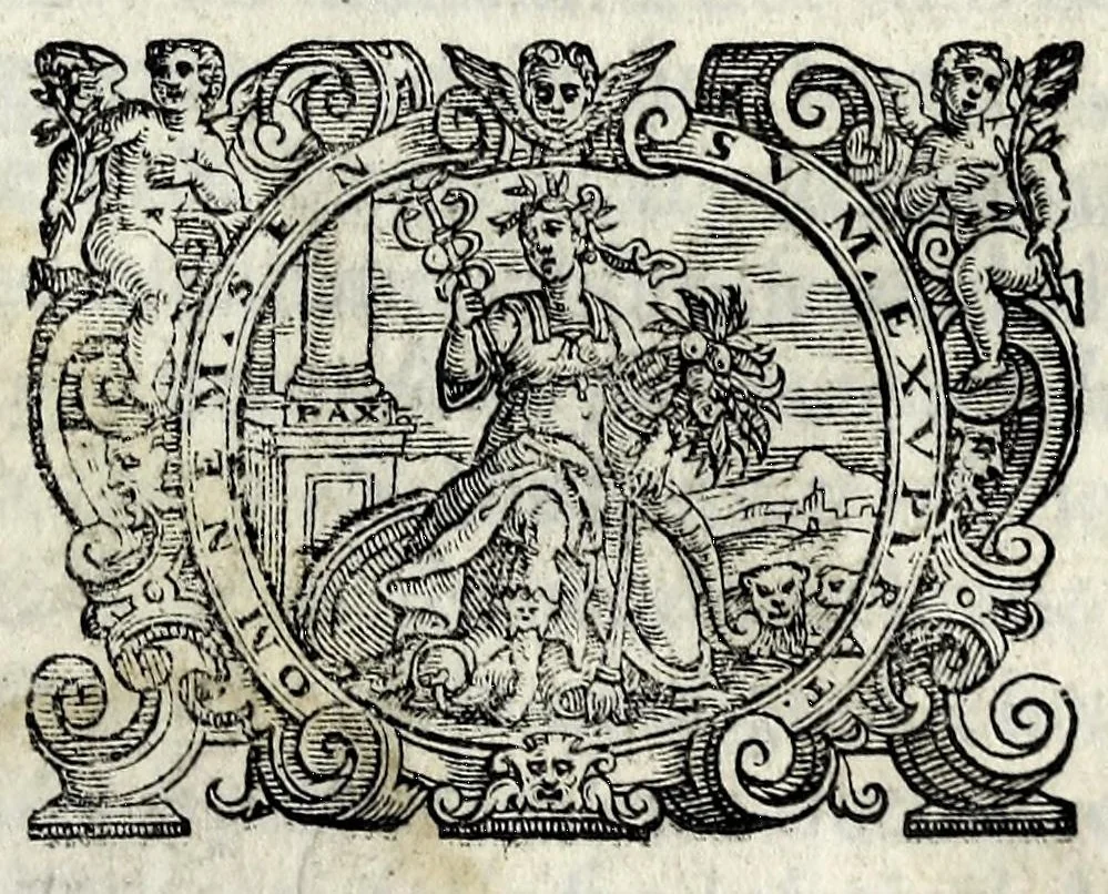 An illustration from Itinerario, overo, Nova descrittione de'viaggi principali d'Italia : nella quale si hà piena notitia di tutte le cose più notabili, & degne d'essere vedute, 1629, leaf 5