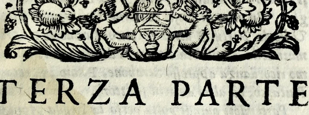 An illustration from Itinerario, overo, Nova descrittione de'viaggi principali d'Italia : nella quale si hà piena notitia di tutte le cose più notabili, & degne d'essere vedute, 1629, leaf 577
