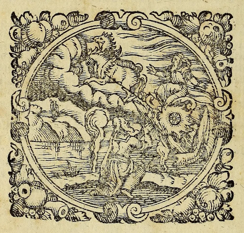 An illustration from Itinerarium Germaniae, Galliae; Angliae; Italiae;, 1612, leaf 472