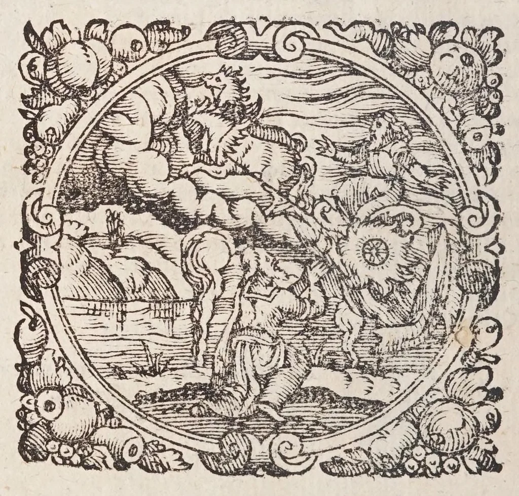 An illustration from Itinerarium Germaniae, Galliae, Angliae, Italiae / scriptum à Paulo Hentznero JC. ... ;, 1612, leaf 470