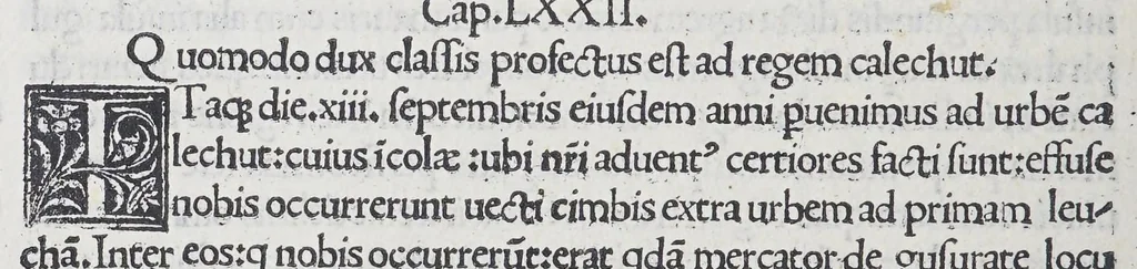 An illustration from Itinerariu[m] Portugalle[n]siu[m] e Lusitania in India[m] [et] inde in occidentem [et] demum ad aquilonem, 1508, leaf 108