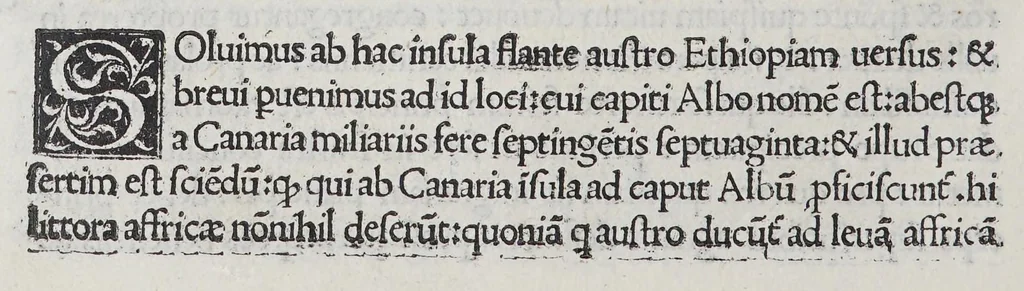 An illustration from Itinerariu[m] Portugalle[n]siu[m] e Lusitania in India[m] [et] inde in occidentem [et] demum ad aquilonem, 1508, leaf 36