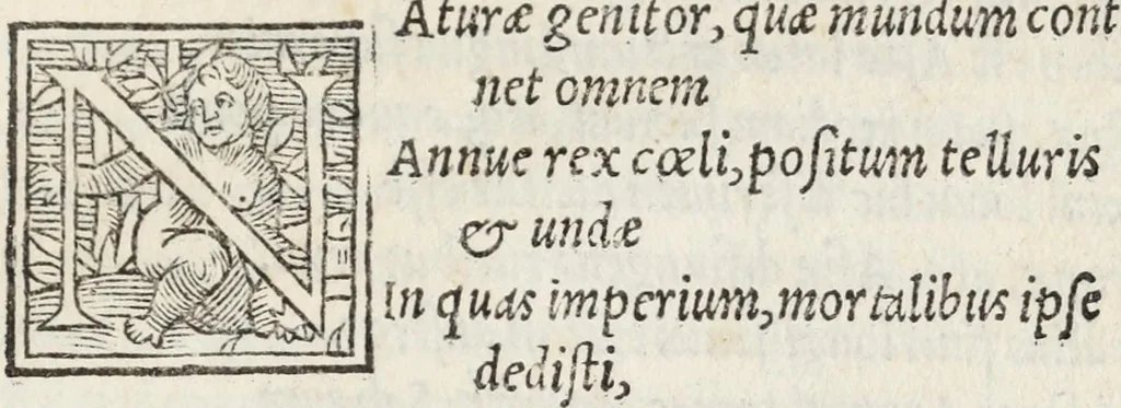 An illustration from Itinerarium provinciarvm Antonini Augusti. Vibius Sequester De fluminũ & aliarum rerum nominibus in ordinem elementorum digestis. P. Victor De regionibus urbis Romae. Dionysius Afer De situ orbis Prisciano interprete. Opuscula praescripta quae & incunda, & necessaria scitu plurima complectuntur, non inuenustis typis nuper excusa, & in gratiam studiosorum, ad exemplar Aldinum diligenter emendata fuere, 1545, leaf 177